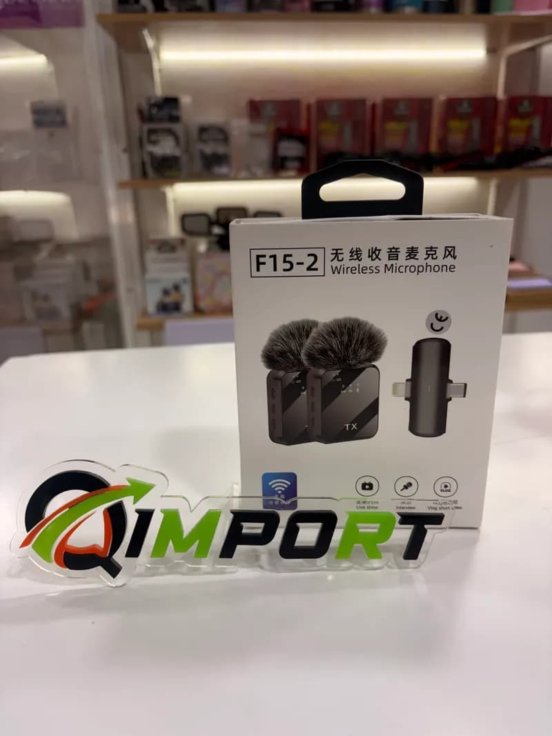 Micrófono Inalámbrico Dual F15-2 TX - Sistema de Audio Inalámbrico 2.4GHz
