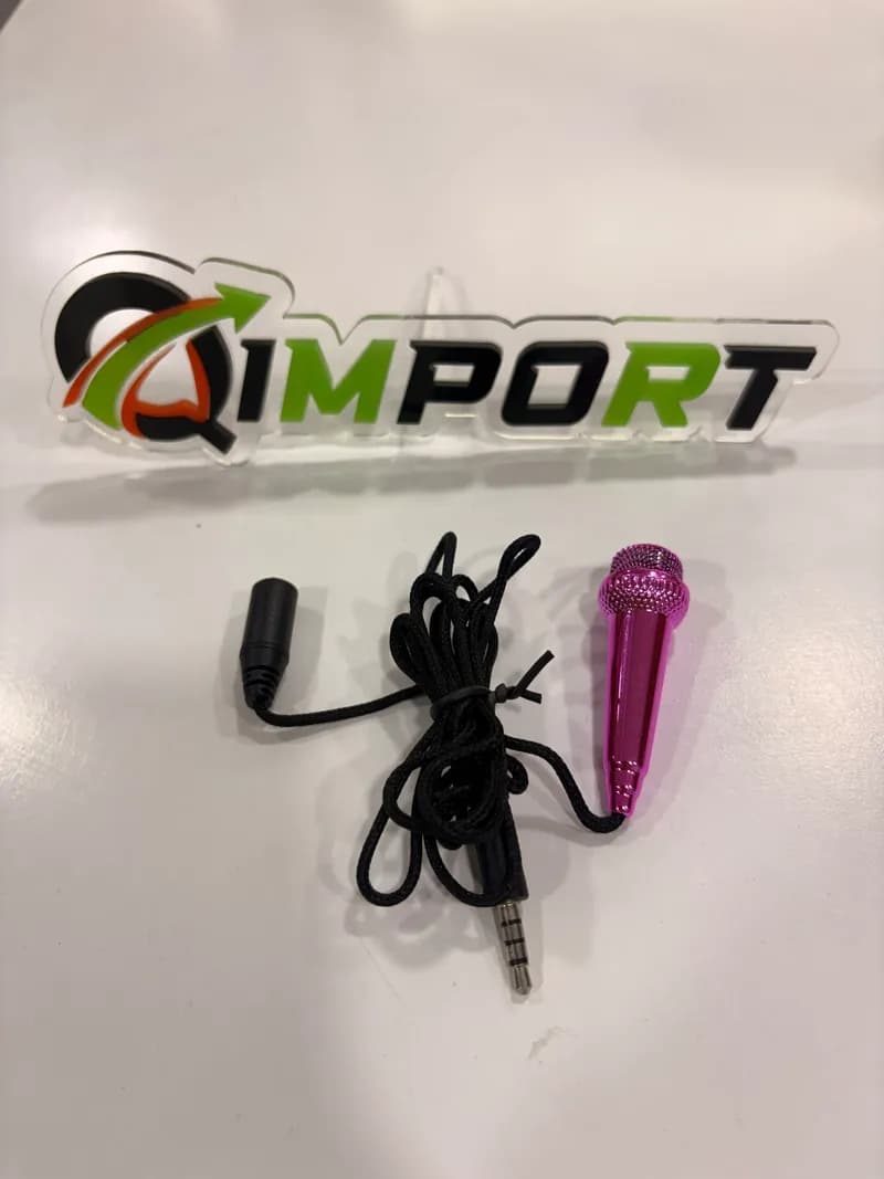 Mini Micrófono Portátil Rosado para Celular - Edición Especial