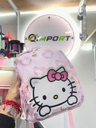 Morral Pequeño Sanrio para Niñas - Mochila Escolar Kawaii Hello Kitty y Cinnamoroll 3