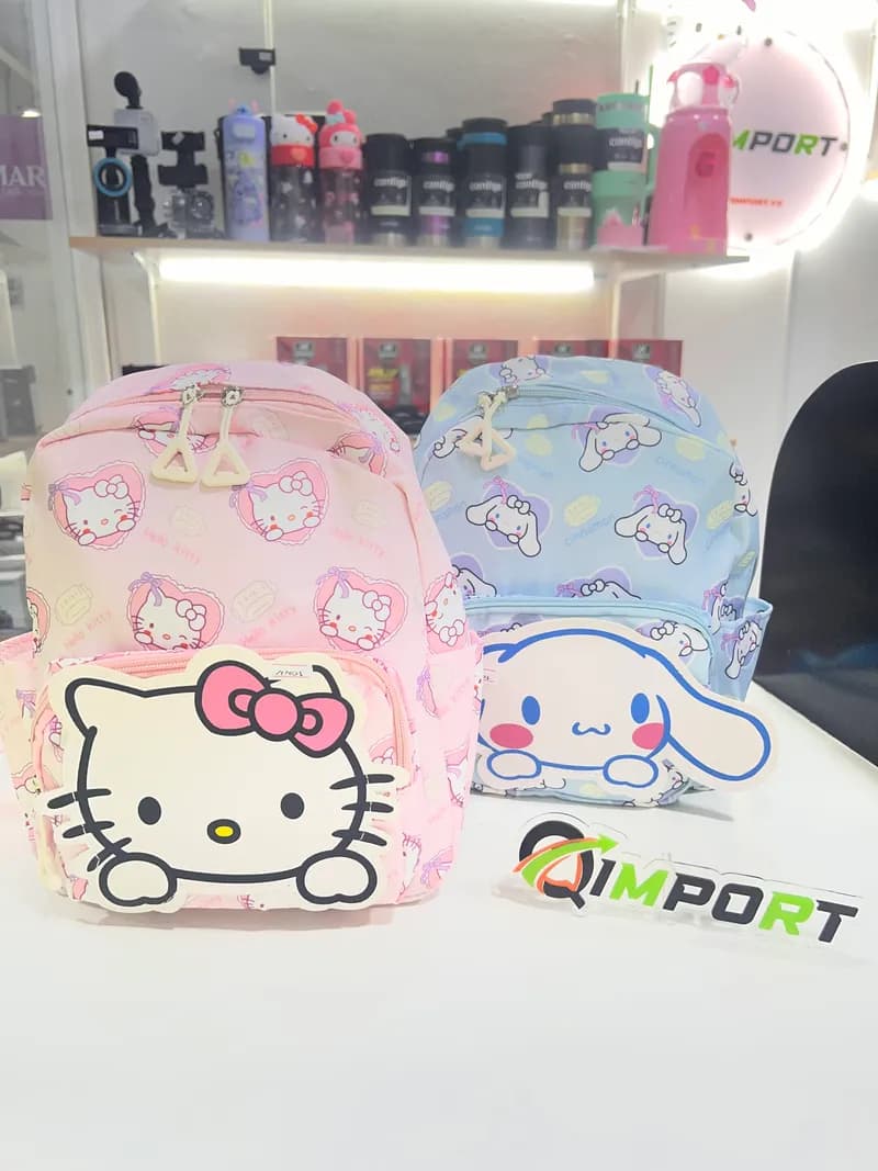 Morral Pequeño Sanrio para Niñas - Mochila Escolar Kawaii Hello Kitty y Cinnamoroll