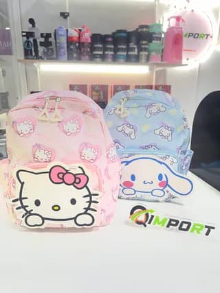 Morral Pequeño Sanrio para Niñas - Mochila Escolar Kawaii Hello Kitty y Cinnamoroll 1