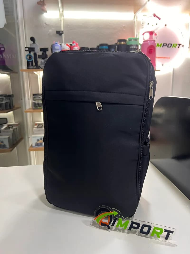 Morral Mediano Viajero Negro | Mochila Compacta, Resistente y Multifuncional