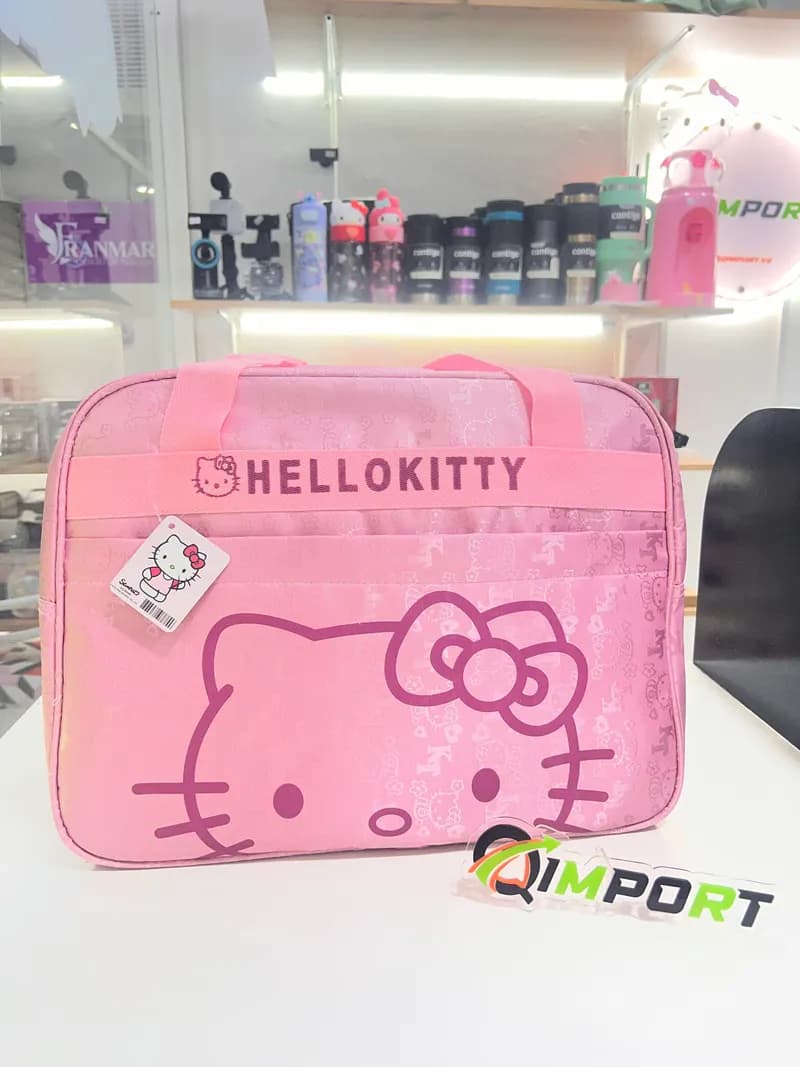 Maleta de Viaje Hello Kitty Sanrio - Bolso de Mano Rosado Grande