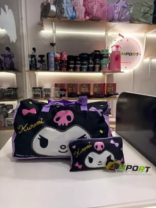Bolso de Gimnasio Sanrio Kuromi - Set de 2 Piezas (Bolso + Neceser) 2