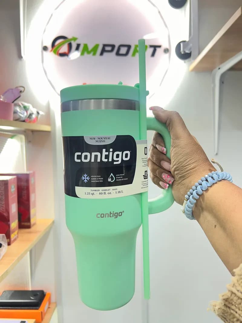Jarra Térmica Contigo 40 oz - Botella de Acero Inoxidable de Gran Capacidad