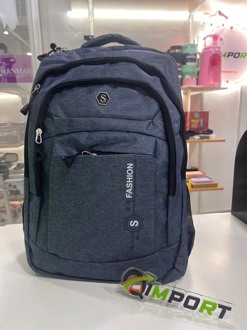 Morral Azul Fashion Multicompartimiento - Estilo y Capacidad Premium