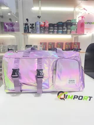 Bolso de Gimnasio Tornasol ZUOMANNI - Maleta Deportiva Holográfica Impermeable 3