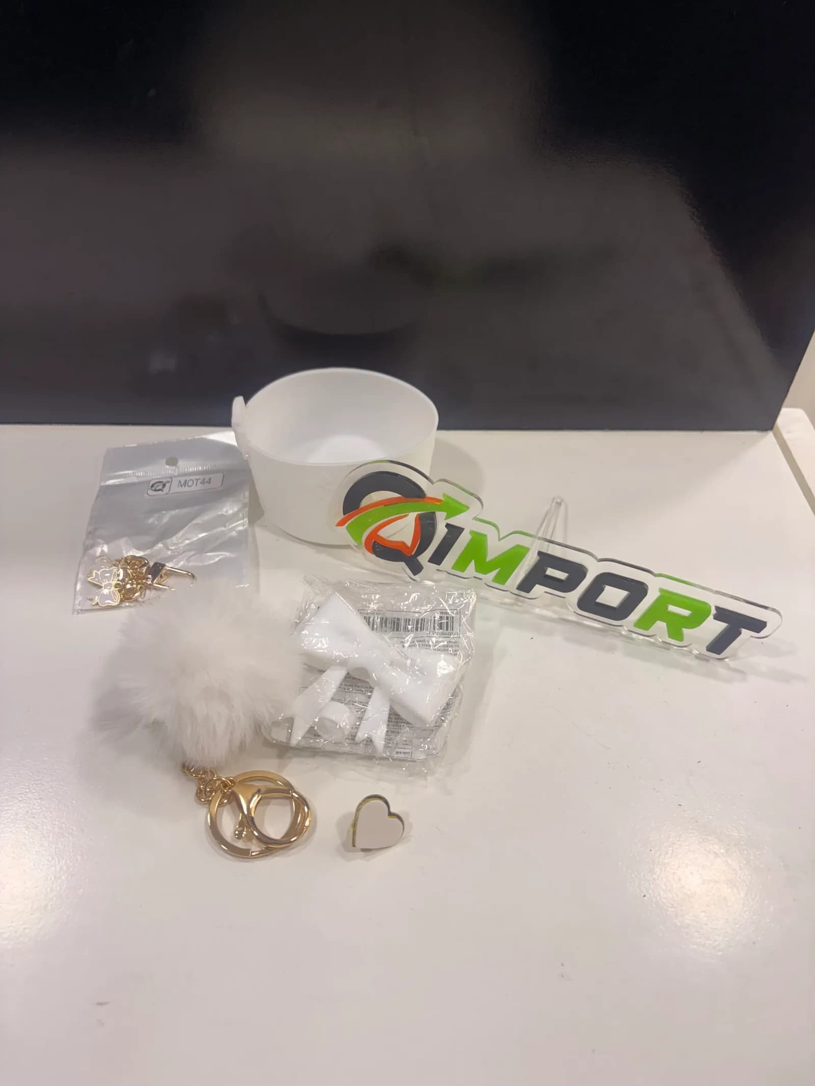 Kit Sencillo 6 Piezas para Jarra Stanley y Contigo Blanco y Rosado