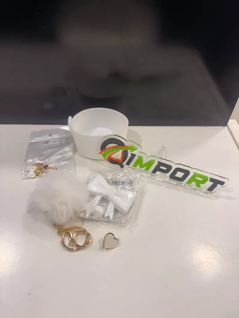 Kit Sencillo 6 Piezas para Jarra Stanley y Contigo Blanco y Rosado
