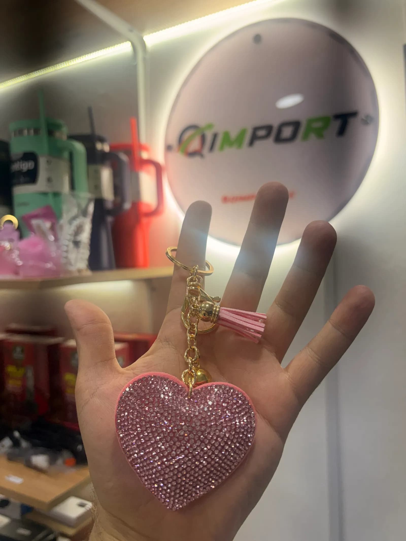 Charms Corazón Brillante | Accesorio Glam para Bolsos y Llaves