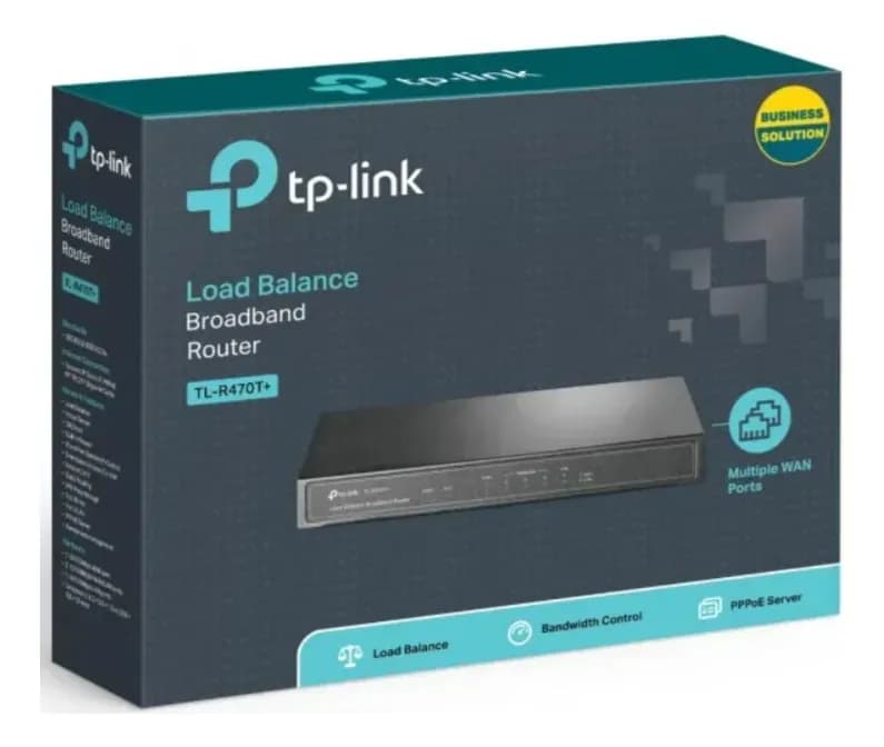 Balanceador de Carga TP-Link TL-R470T+ | Soporta hasta 4 Puertos WAN