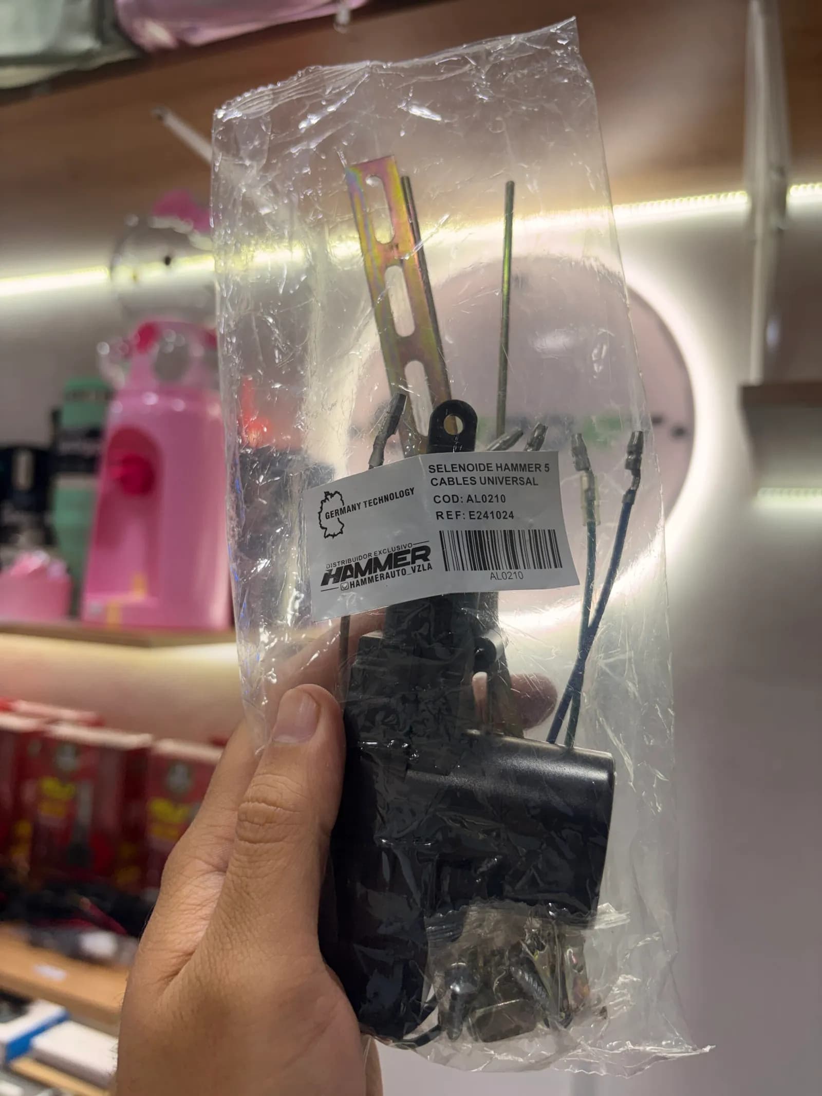 Selenoide Hammer de 5 Cables Universal - Actuador de Seguro Eléctrico