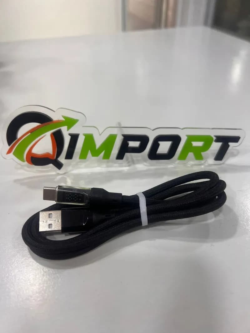 Cable USB Tipo-C Carga Rápida 120W con Pantalla Digital