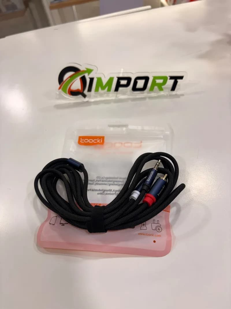 Cable TOOCKI Jack 3.5mm a RCA 3 Metros