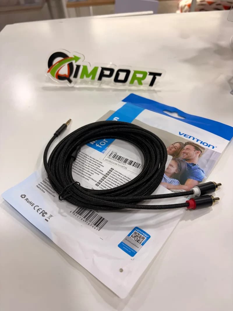 Cable VENTION Jack 3.5mm a RCA 5 Metros