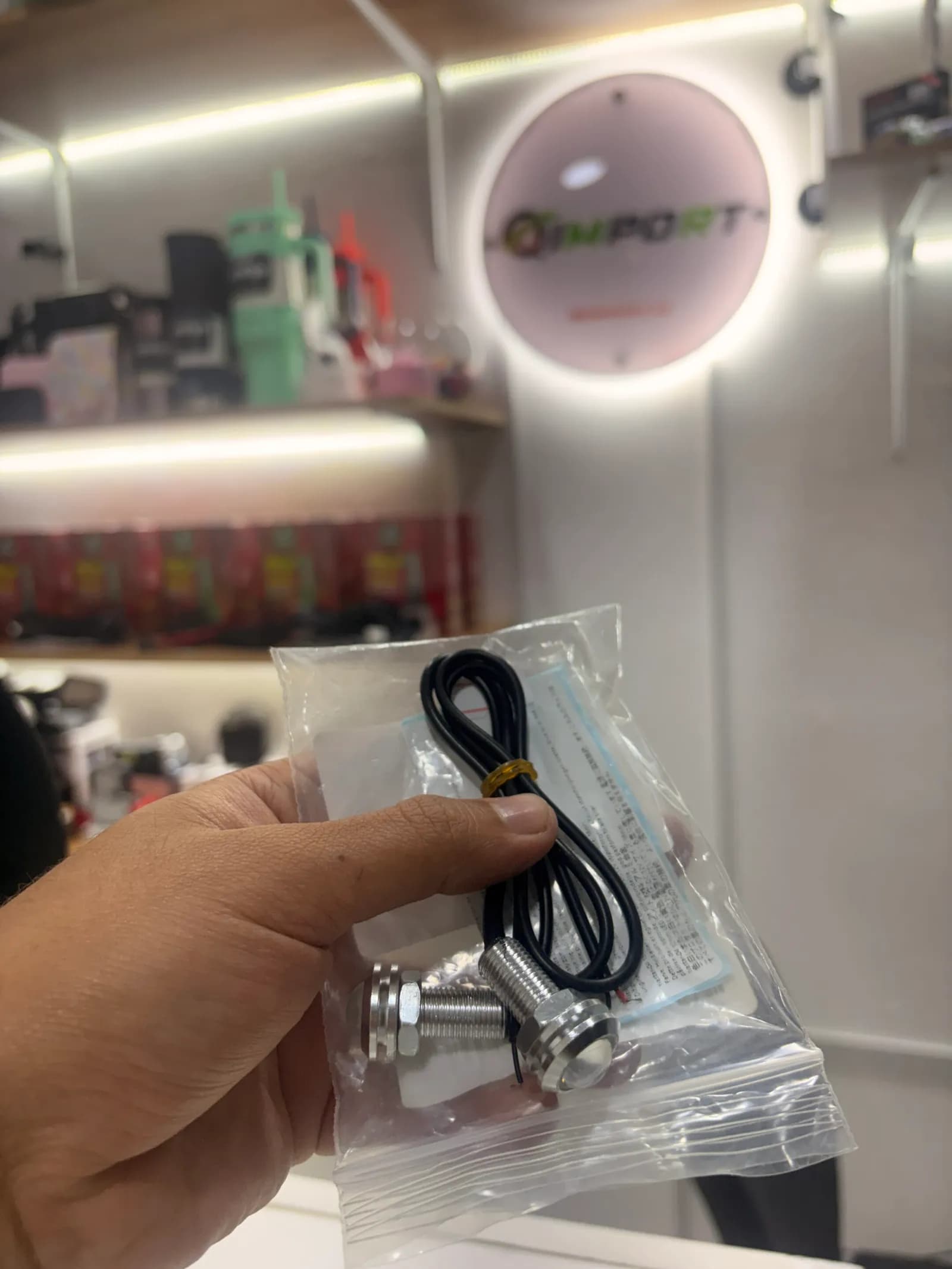 Par de Luces LED Ojo de Águila 18mm 12V Blanca (Kit 2 Piezas)