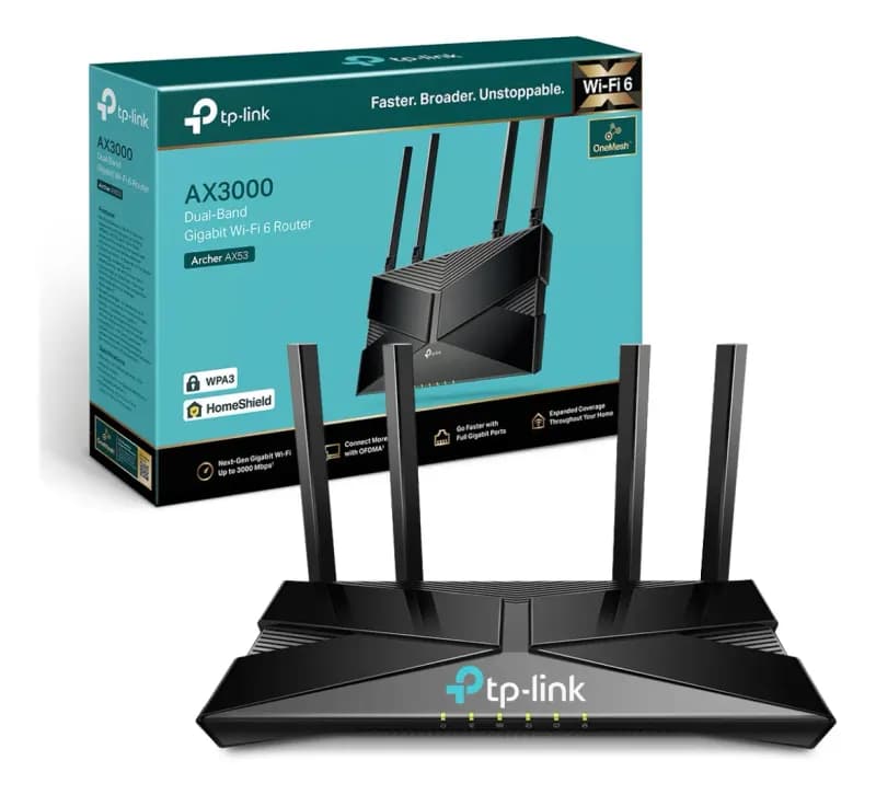 Router TP-Link Archer AX3000 Wi-Fi 6 de Doble Banda | Gigabit y Ultra Velocidad