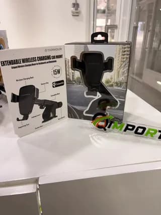 Soporte de Teléfono para Carro Tarmour con Carga Inalámbrica Rápida de 15W - Brazo Extensible y Base de Succión Premium 2