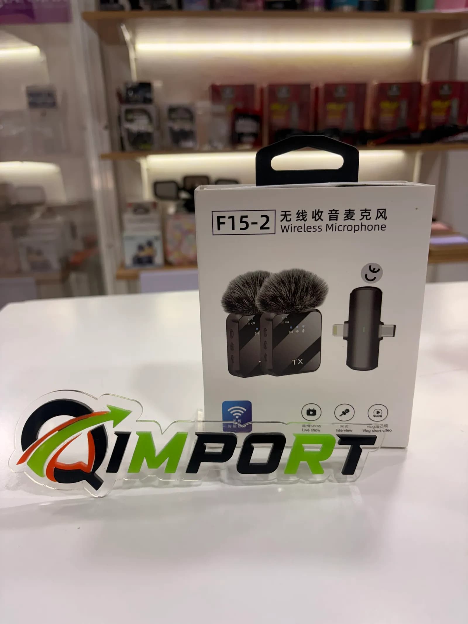 Micrófono Inalámbrico Dual F15-2 TX - Sistema de Audio Inalámbrico 2.4GHz