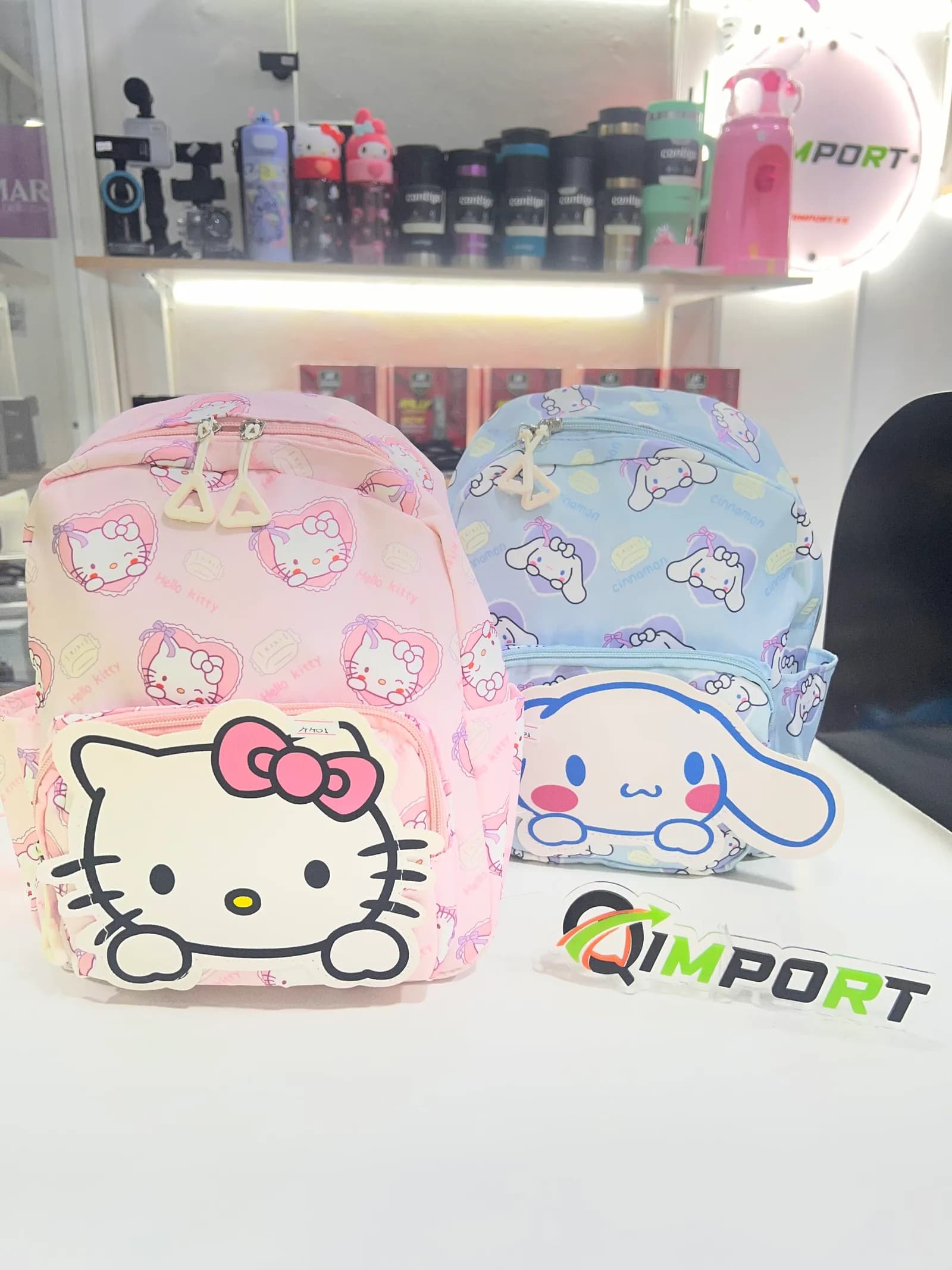 Morral Pequeño Sanrio para Niñas - Mochila Escolar Kawaii Hello Kitty y Cinnamoroll