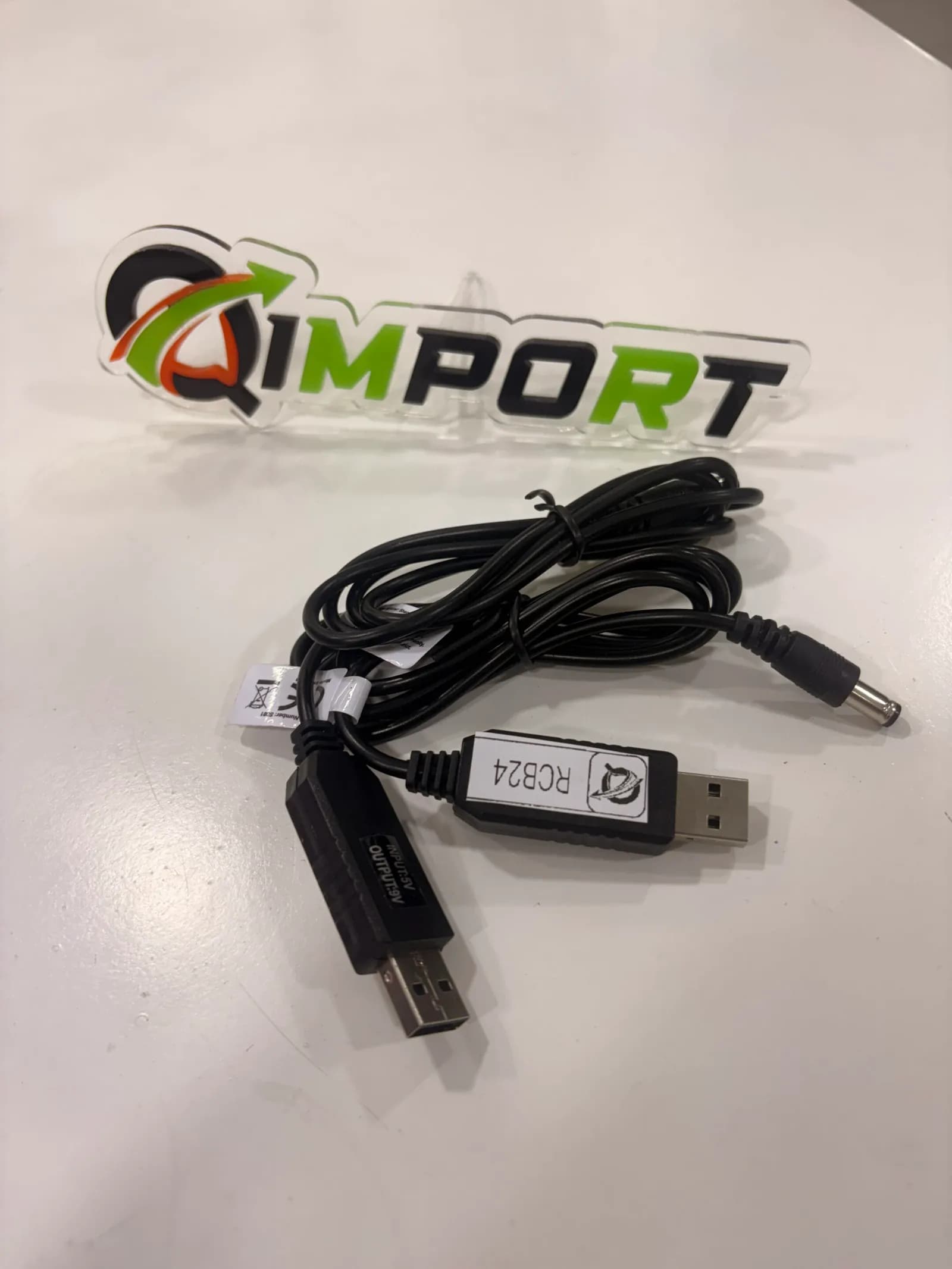 Kit de Cables Elevadores de Voltaje (9V + 12V) para Módem y Router desde Power Bank o UPS