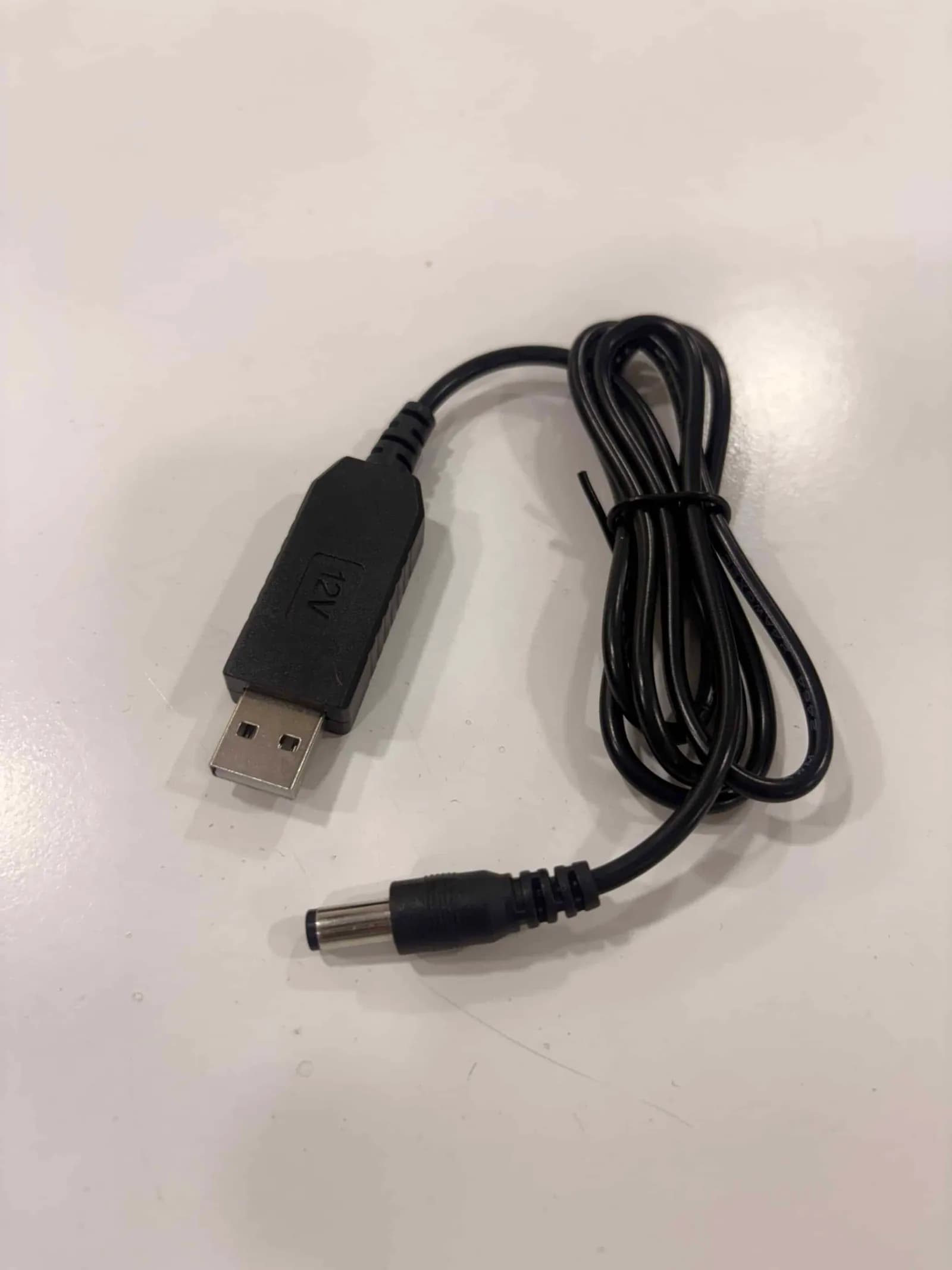 Cable Elevador de Voltaje USB 5V a DC 12V para Módem y Router desde Power Bank