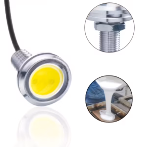Par Luces LED Ojo de Águila 18mm 12V (Kit 2 Pzs) - Color Blanca